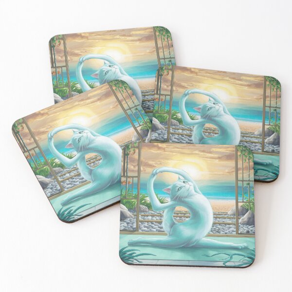 Item preview, Cat doing yoga designed and sold by FusiTink.
