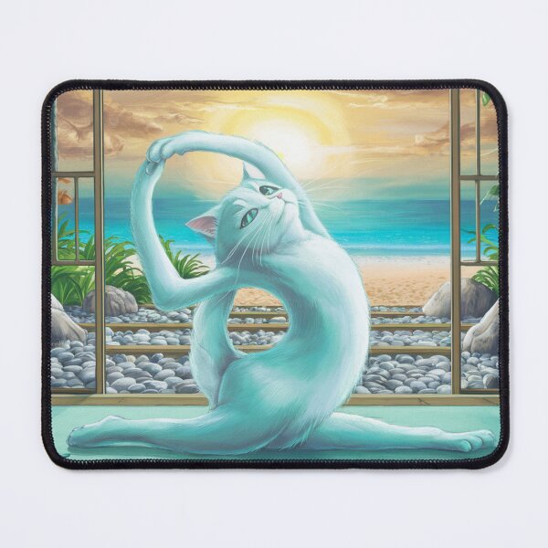 Item preview, Cat doing yoga designed and sold by FusiTink.