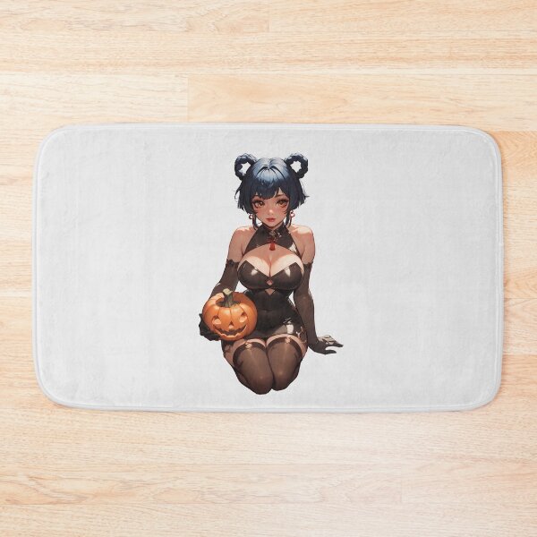 Item preview, Hot Halloween Girl with Blue hair designed and sold by WaifuBrowser.