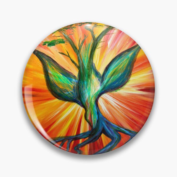 Item preview, Holy Spirit Tree of Life, Colorful Abstract Christian Art, Spiritual Dove and Sunrise Painting, Rainbow Faith Art designed and sold by Windwalker Dreams Art.