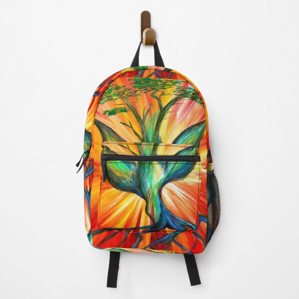 Item preview, Holy Spirit Tree of Life, Colorful Abstract Christian Art, Spiritual Dove and Sunrise Painting, Rainbow Faith Art designed and sold by Windwalker Dreams Art.