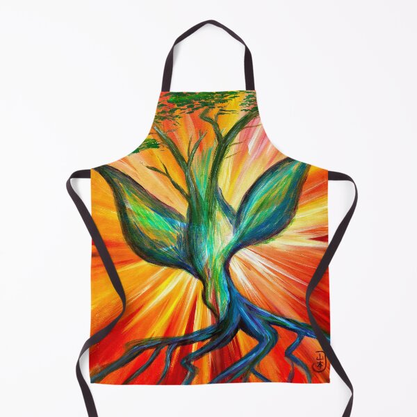 Item preview, Holy Spirit Tree of Life, Colorful Abstract Christian Art, Spiritual Dove and Sunrise Painting, Rainbow Faith Art designed and sold by Windwalker Dreams Art.