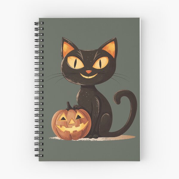 Artikelvorschau, Vintage Halloween-Katze entworfen und verkauft von TeeTemptation.