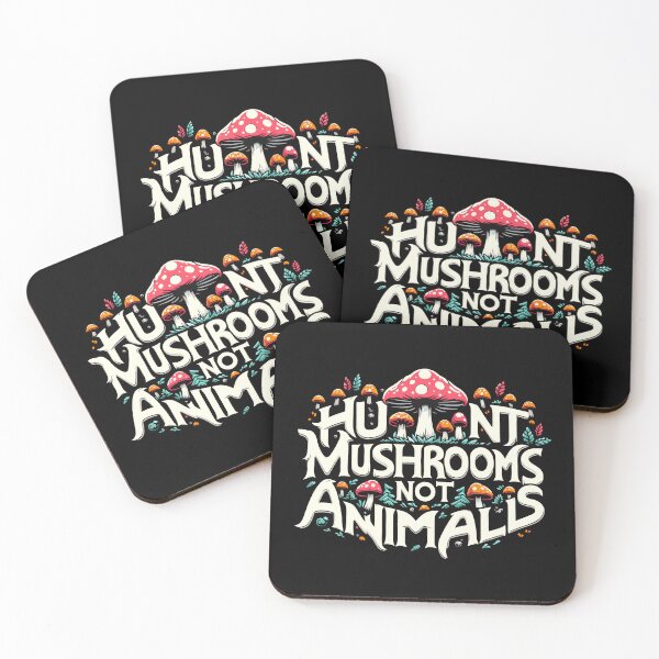 Item preview, Hunt mushrooms not animals designed and sold by Emegan Print Art.