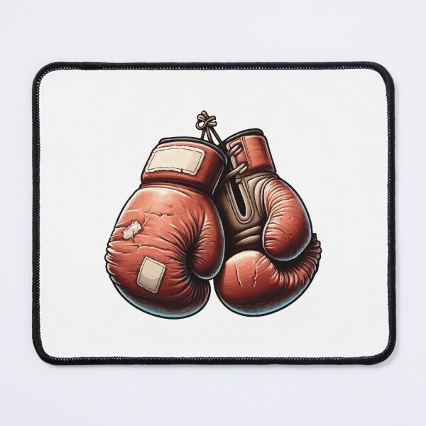 Item preview, Vintage Boxing Gloves – Battle Worn and Ready designed and sold by DecalBox.