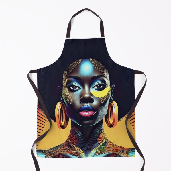 Item preview, Afro-Pop Portrait of African American Woman with Bold Colors designed and sold by CGPlenty.