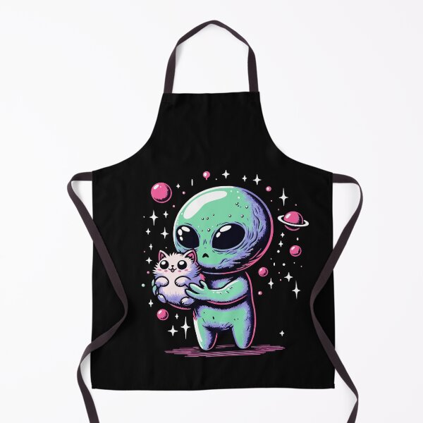 Item preview, Cute alien kawaii cat designed and sold by Emegan Print Art.