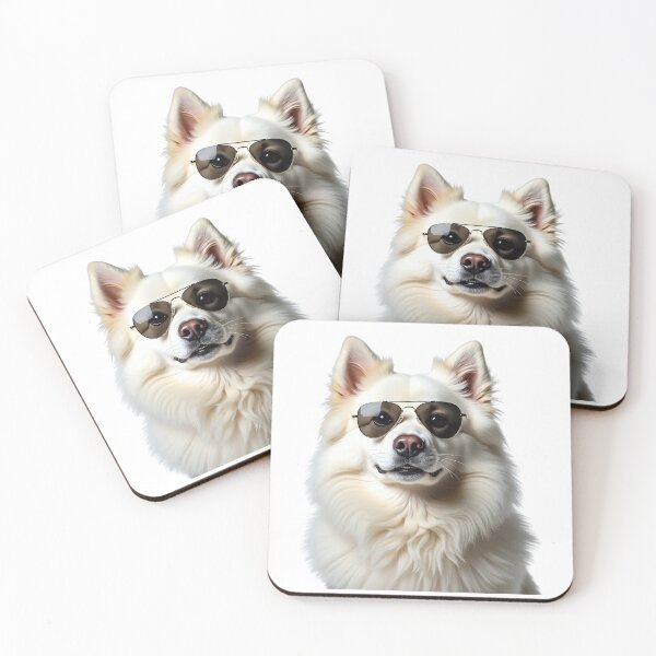 Item preview, Funny cool Samoyed dog wearing sunglasses designed and sold by LazyOwlStore.