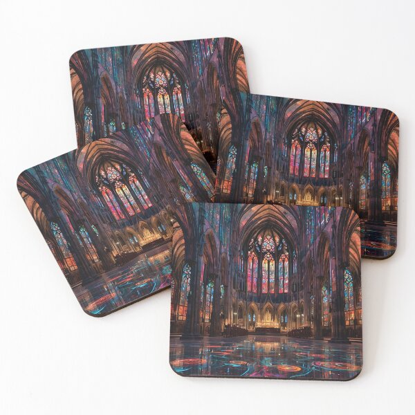 Item preview, Modern Gothic Glass Cathedral - Futuristic Cologne Inspired Architecture designed and sold by athanasioungr.