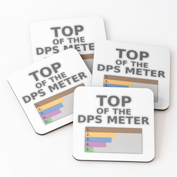 Item preview, Top of the DPS Meter Damage Dealer Video Game designed and sold by ShrimpleDesigns.