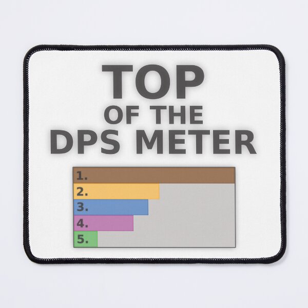 Item preview, Top of the DPS Meter Damage Dealer Video Game designed and sold by ShrimpleDesigns.