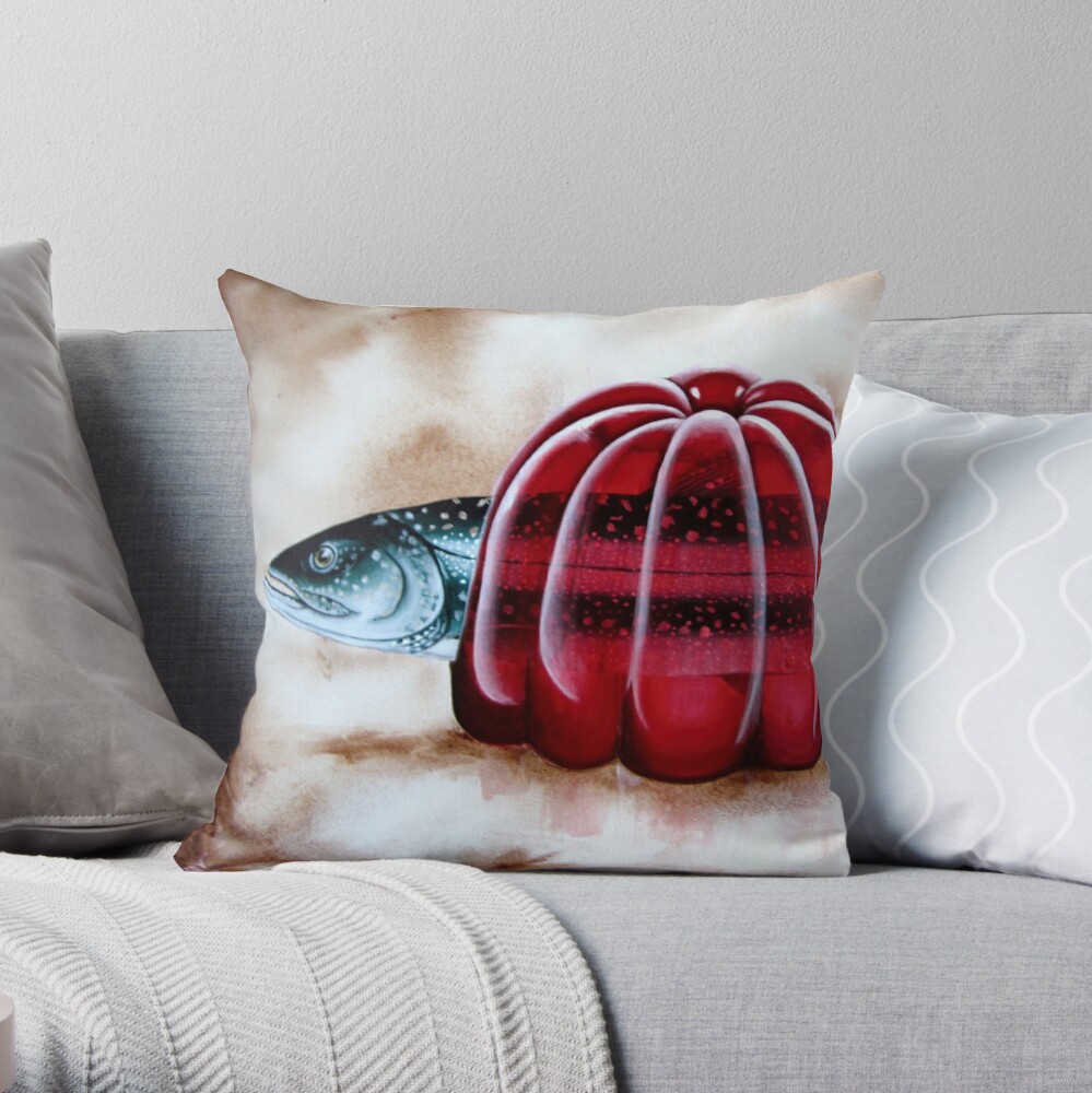 Jelly Fish Throw Pillow