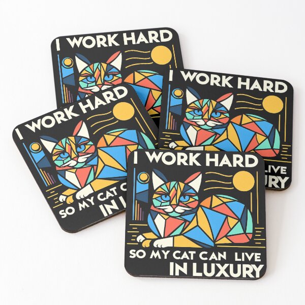 Item preview, I Work Hard So My Cat Can Live in Luxury: Because Fluffy Deserves the Best! designed and sold by OzzFrequency.