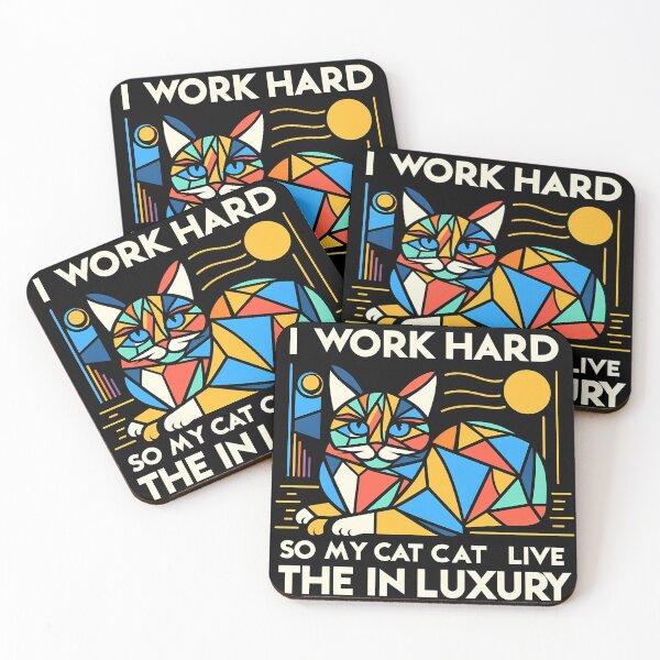 Item preview, I Work Hard So My Cat Can Live in Luxury: Because Fluffy Deserves the Best! designed and sold by OzzFrequency.