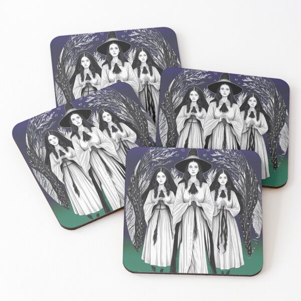 Item preview, Purple Green Witches Forest Halloween Gilead Salem designed and sold by AuroraXGreen.
