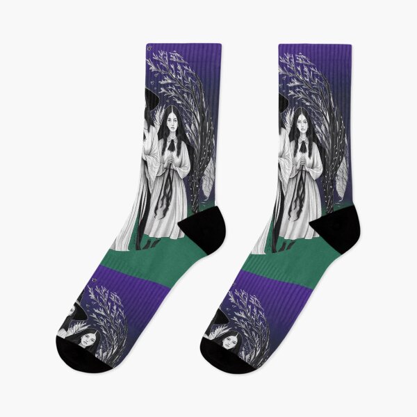 Item preview, Purple Green Witches Forest Halloween Gilead Salem designed and sold by AuroraXGreen.