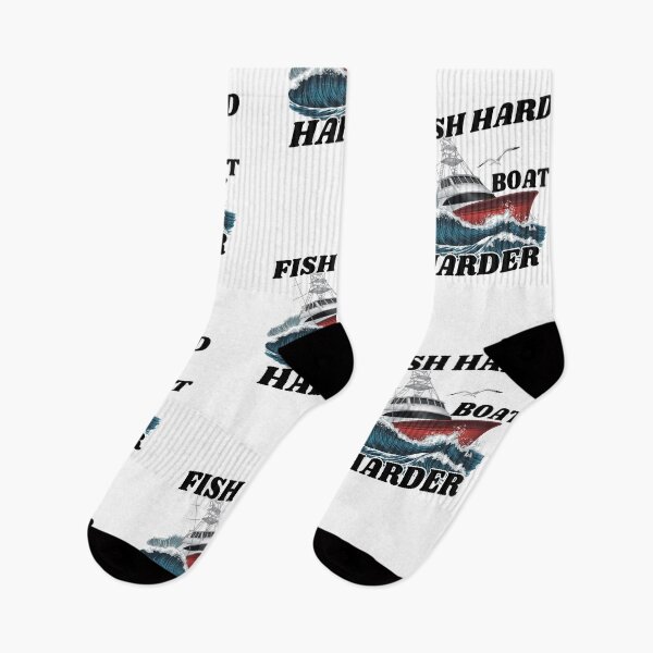 Item preview, Fish Hard Boat Harder  designed and sold by Guess4best.