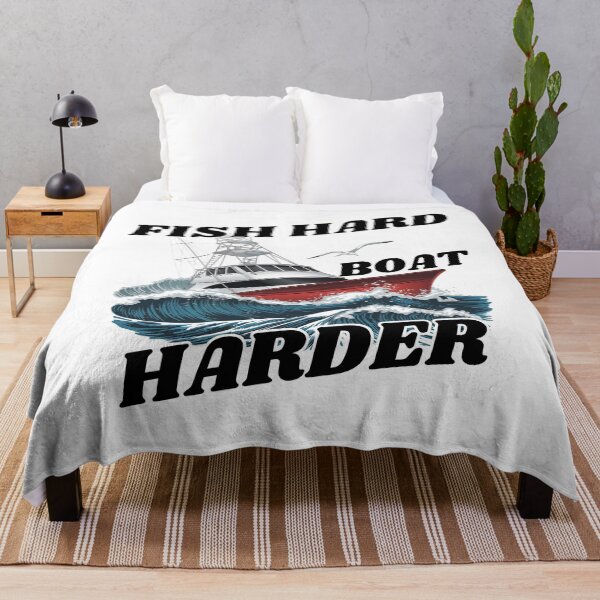 Item preview, Fish Hard Boat Harder designed and sold by Guess4best.