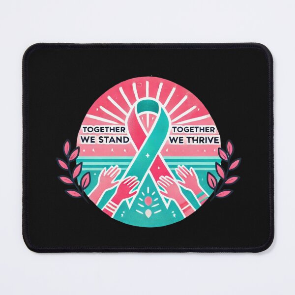 Item preview, Previvor Pink Teal Ribbon, Together We Stand designed and sold by MonaCreations.