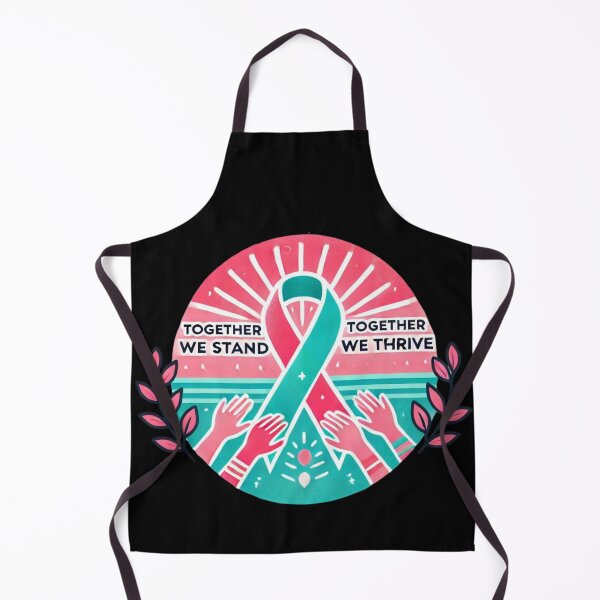 Item preview, Previvor Pink Teal Ribbon, Together We Stand designed and sold by MonaCreations.