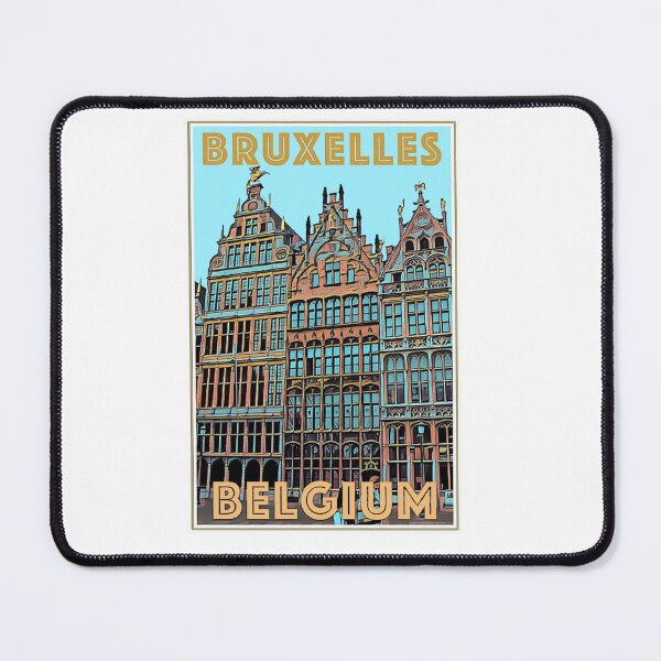 Item preview, Vintage Brussels travel poster designed and sold by IanBakerToons.