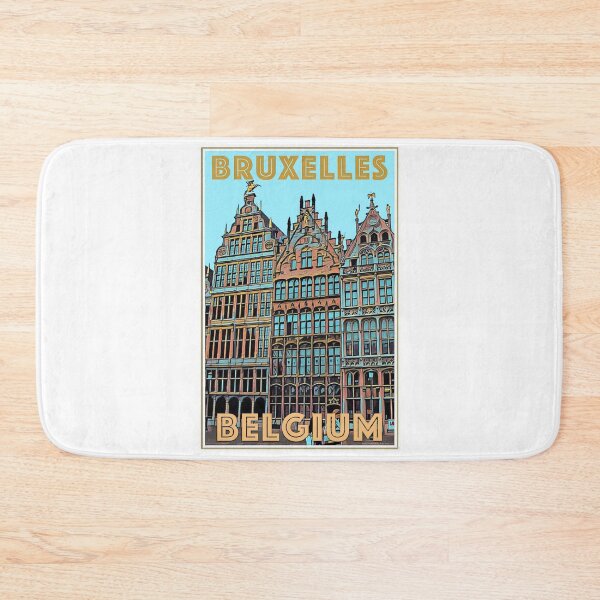 Item preview, Vintage Brussels travel poster designed and sold by IanBakerToons.
