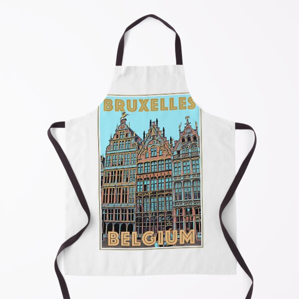 Item preview, Vintage Brussels travel poster designed and sold by IanBakerToons.