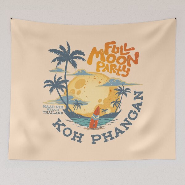 Item preview, Full Moon Party Koh Phangan - Haad Rin, Thailand designed and sold by LazyCaat.
