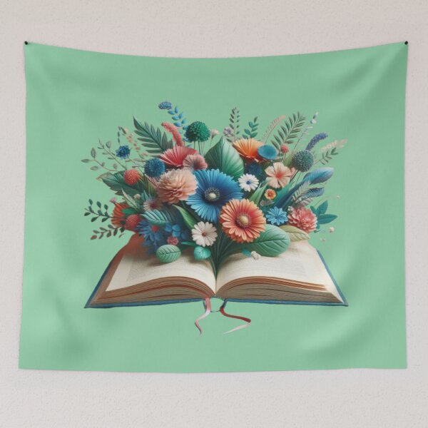 Item preview, Floral Open Book designed and sold by DeeCeeFashion.