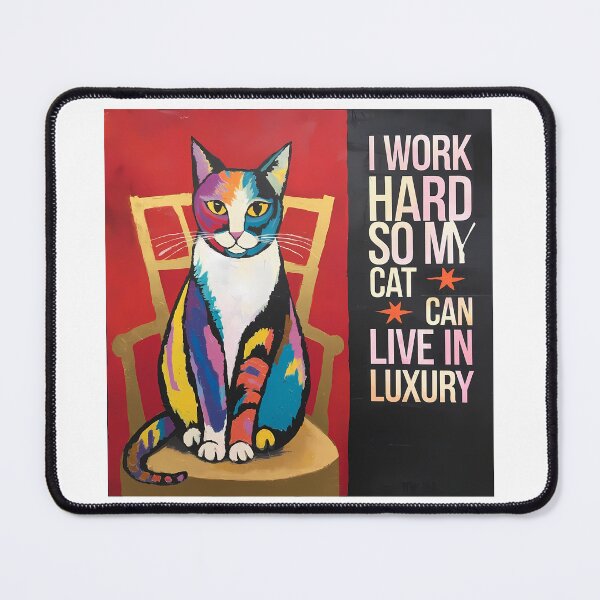 Item preview, I Work Hard So My Cat Can Live in Luxury: Because Fluffy Deserves the Best! designed and sold by OzzFrequency.