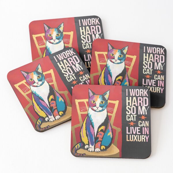 Item preview, I Work Hard So My Cat Can Live in Luxury: Because Fluffy Deserves the Best! designed and sold by OzzFrequency.
