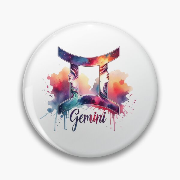 Artikelvorschau, Gemini Zodiac Art – Einzigartiges Aquarelldesign für Kleidung, Tassen und Aufkleber entworfen und verkauft von artedigital99.