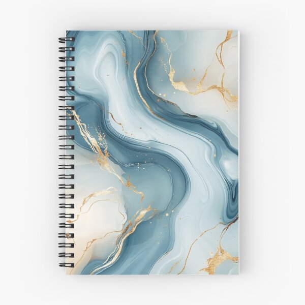 Item preview, Aqua Gold: Elegant Marble Swirls designed and sold by Suzana Djordjevic.