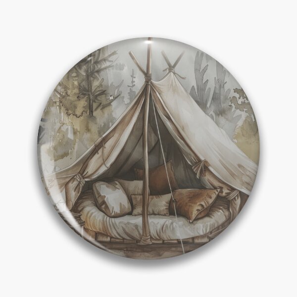 Item preview, Glam Tents - Cozy Nights - cozy glamping meme designed and sold by RogarsVault.
