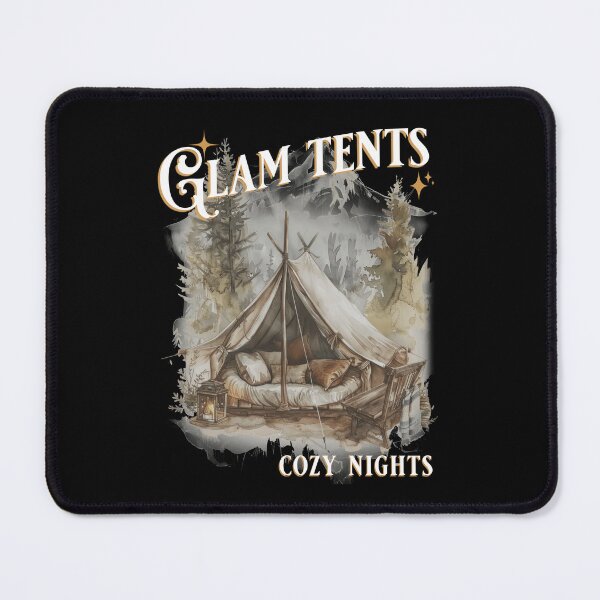 Item preview, Glam Tents - Cozy Nights - cozy glamping meme designed and sold by RogarsVault.