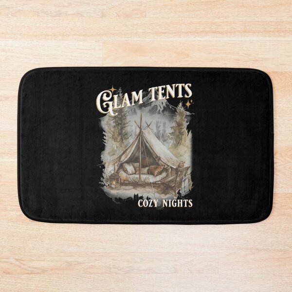 Item preview, Glam Tents - Cozy Nights - cozy glamping meme designed and sold by RogarsVault.