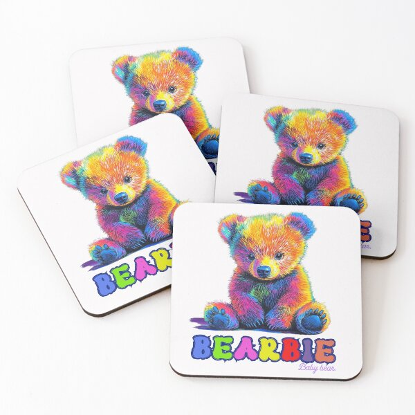 Item preview, Bearbie - Baby Bear Colorful Bear Animal Art Bear Lover designed and sold by DigitalArtByNow.