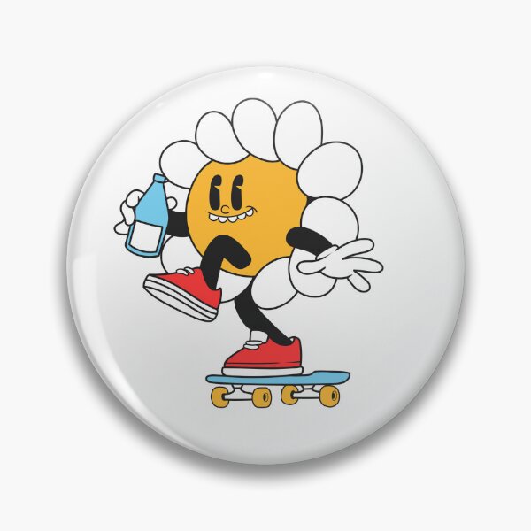 Item preview, Smiling sunflower on a skateboard designed and sold by ZeeZeeStickerz.