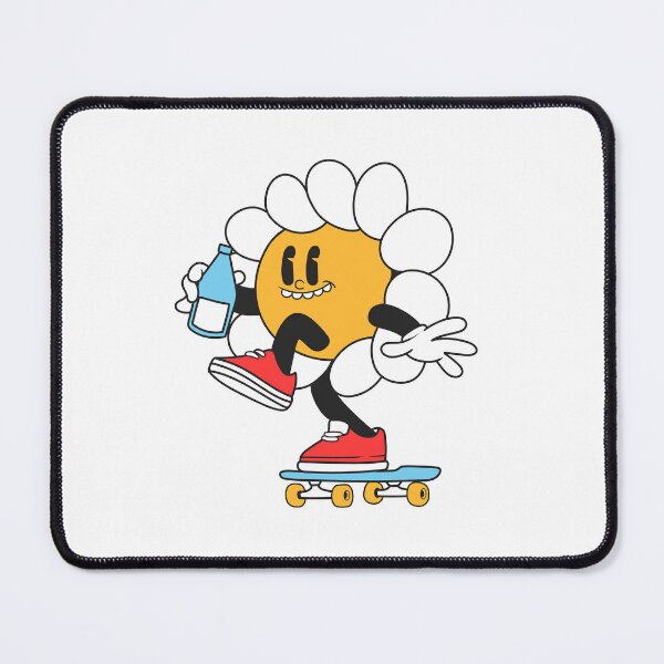 Item preview, Smiling sunflower on a skateboard designed and sold by ZeeZeeStickerz.