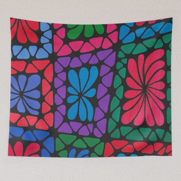 Item preview, Colorful zentangle maximalist abstract art | trippy art | pop art designed and sold by BridgingThought.