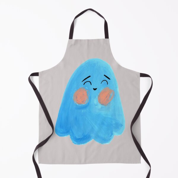 Item preview, Happy Blue Ghost” | Playful and Cute Ghost Illustration Art Print illustarted by Jemma jamie skidmore designed and sold by Jemma Jamie Skidmore.