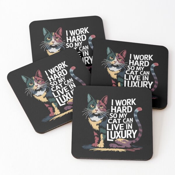 Item preview, "I Work Hard So My Cat Can Live in Luxury: Because Fluffy Deserves the Best!" designed and sold by OzzFrequency.