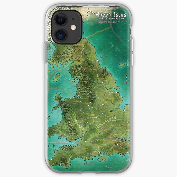 The Haven Isles Map iPhone Soft Case