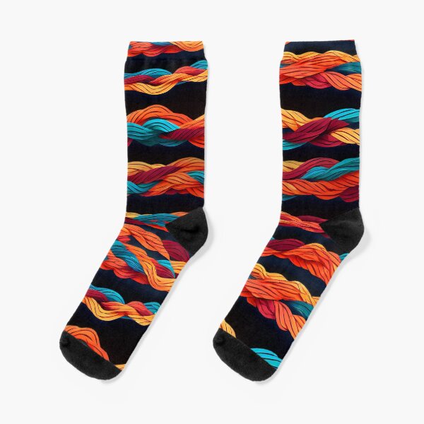 Item preview, Rope-inspired with vibrant strands creating a modern, textured pattern designed and sold by Tchoice.