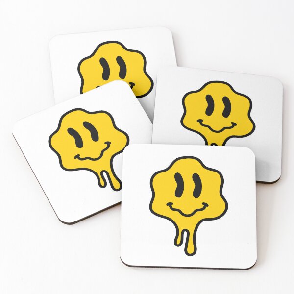 Item preview, Melting smiley face designed and sold by ZeeZeeStickerz.