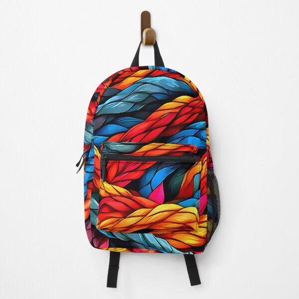 Item preview, Colorful rope design with intertwined strands for a bold, textured pattern designed and sold by Tchoice.
