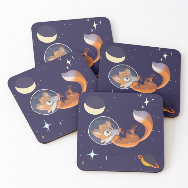 Item preview, Fox in Space  designed and sold by nerdycookie01.