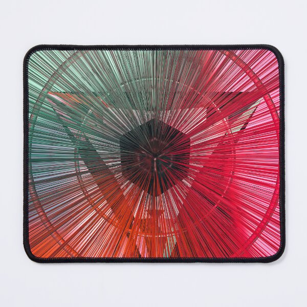 Item preview, Red & Green Space Wave Timewarp designed and sold by AbstractLives.