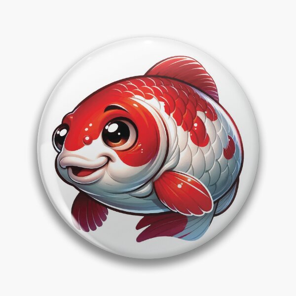 Item preview, Happy Kohaku Fish – Colourful Koi Charm designed and sold by DecalBox.