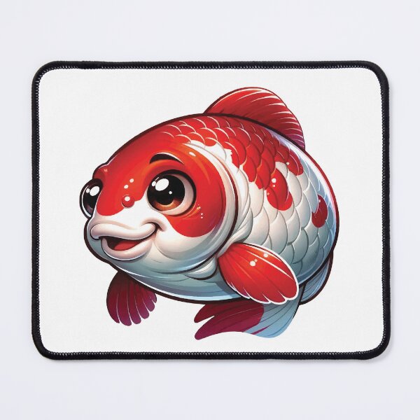 Item preview, Happy Kohaku Fish – Colourful Koi Charm designed and sold by DecalBox.